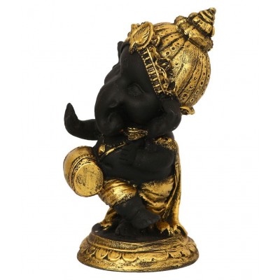 eCraftIndia Showpiece Resin Ganesha Idol 8 x 7 cms Pack of 1