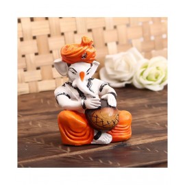 eCraftIndia Showpiece Resin Ganesha Idol 8 x 8 cms Pack of 1