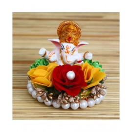 eCraftIndia Showpiece Resin Ganesha Idol 9 x 11 cms Pack of 1