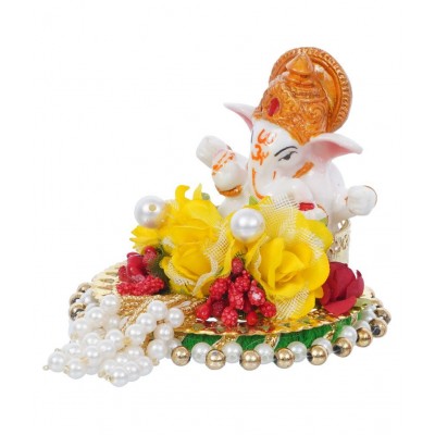 eCraftIndia Showpiece Resin Ganesha Idol 9 x 12 cms Pack of 1
