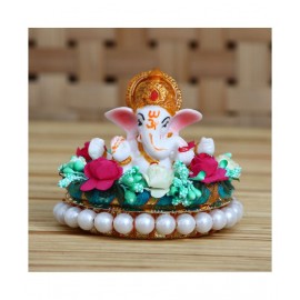 eCraftIndia Showpiece Resin Ganesha Idol 9 x 9 cms Pack of 1