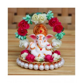 eCraftIndia Showpiece Resin Ganesha Idol 9 x 9 cms Pack of 1