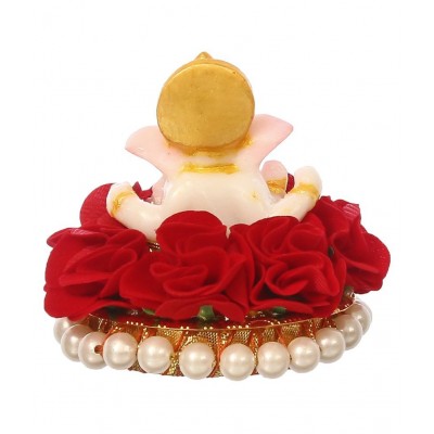 eCraftIndia Showpiece Resin Ganesha Idol 9 x 9 cms Pack of 1