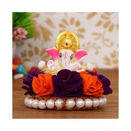 eCraftIndia Showpiece Resin Ganesha Idol 9 x 9 cms Pack of 1