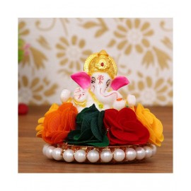 eCraftIndia Showpiece Resin Ganesha Idol 9 x 9 cms Pack of 1