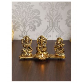 eCraftIndia Showpiece Steel Ganesha Idol 10 x 11 cms Pack of 1