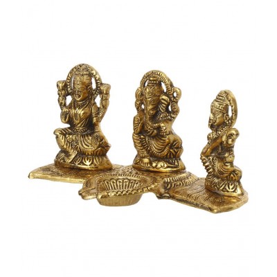 eCraftIndia Showpiece Steel Ganesha Idol 10 x 11 cms Pack of 1