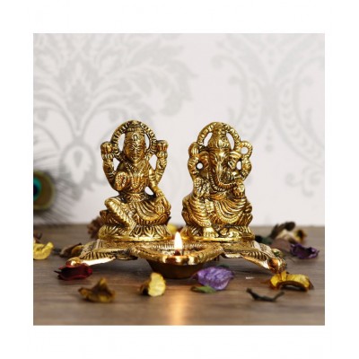 eCraftIndia Showpiece Steel Ganesha Idol 15 x 12 cms Pack of 1