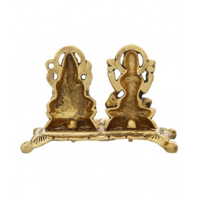eCraftIndia Showpiece Steel Ganesha Idol 15 x 12 cms Pack of 1