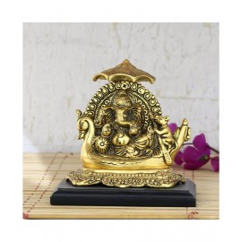 eCraftIndia Showpiece Steel Ganesha Idol 17 x 12 cms Pack of 1