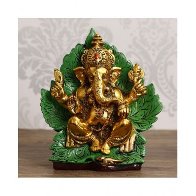 eCraftIndia Showpiece Steel Ganesha Idol 17 x 8 cms Pack of 1