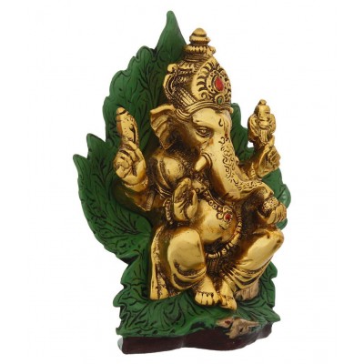 eCraftIndia Showpiece Steel Ganesha Idol 17 x 8 cms Pack of 1