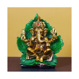 eCraftIndia Showpiece Steel Ganesha Idol 17 x 8 cms Pack of 1