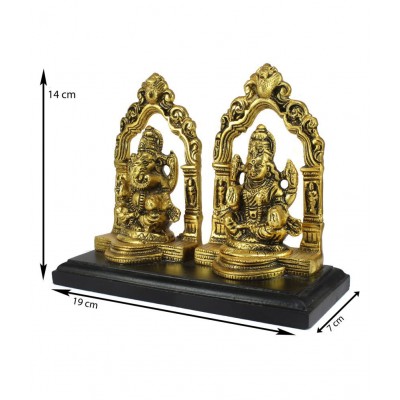 eCraftIndia Showpiece Steel Ganesha Idol 20 x 7 cms Pack of 1
