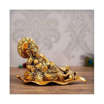 eCraftIndia Showpiece Steel Ganesha Idol 21 x 11 cms Pack of 1