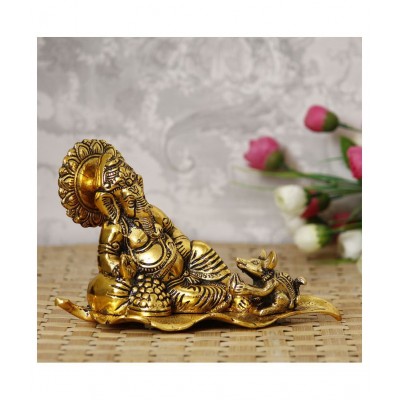 eCraftIndia Showpiece Steel Ganesha Idol 21 x 11 cms Pack of 1