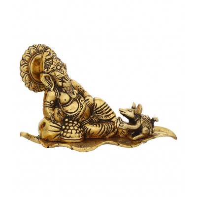 eCraftIndia Showpiece Steel Ganesha Idol 21 x 11 cms Pack of 1