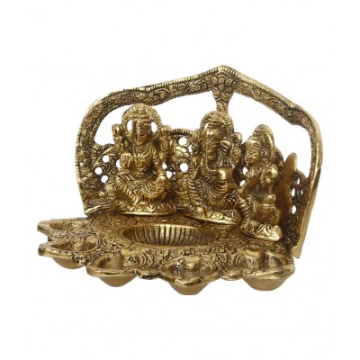 eCraftIndia Showpiece Steel Ganesha Idol 22 x 14 cms Pack of 1