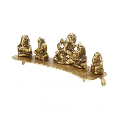 eCraftIndia Showpiece Steel Ganesha Idol 28 x 9 cms Pack of 1