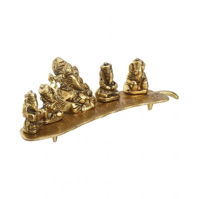 eCraftIndia Showpiece Steel Ganesha Idol 28 x 9 cms Pack of 1