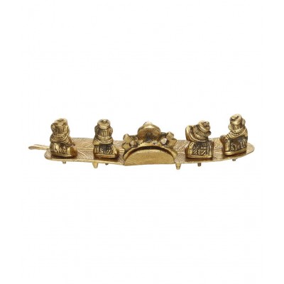 eCraftIndia Showpiece Steel Ganesha Idol 28 x 9 cms Pack of 1