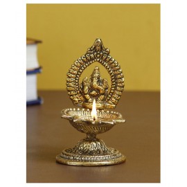 eCraftIndia Showpiece Steel Ganesha Idol 7 x 8 cms Pack of 1