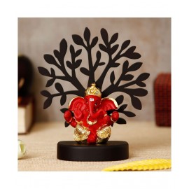 eCraftIndia Showpiece Wood Ganesha Idol 12 x 6 cms Pack of 1