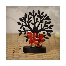 eCraftIndia Showpiece Wood Ganesha Idol 12 x 6 cms Pack of 1
