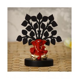 eCraftIndia Showpiece Wood Ganesha Idol 12 x 6 cms Pack of 1