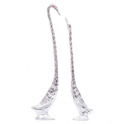 eCraftIndia Silver Aluminium Figurines - Pack of 2