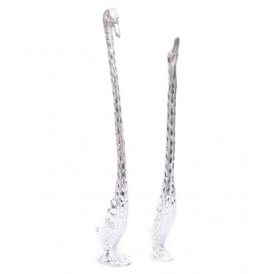 eCraftIndia Silver Aluminium Figurines - Pack of 2