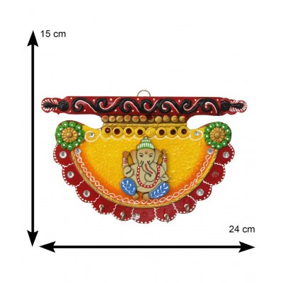 eCraftIndia Yellow Paper Mache Figurines - Pack of 1