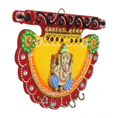 eCraftIndia Yellow Paper Mache Figurines - Pack of 1