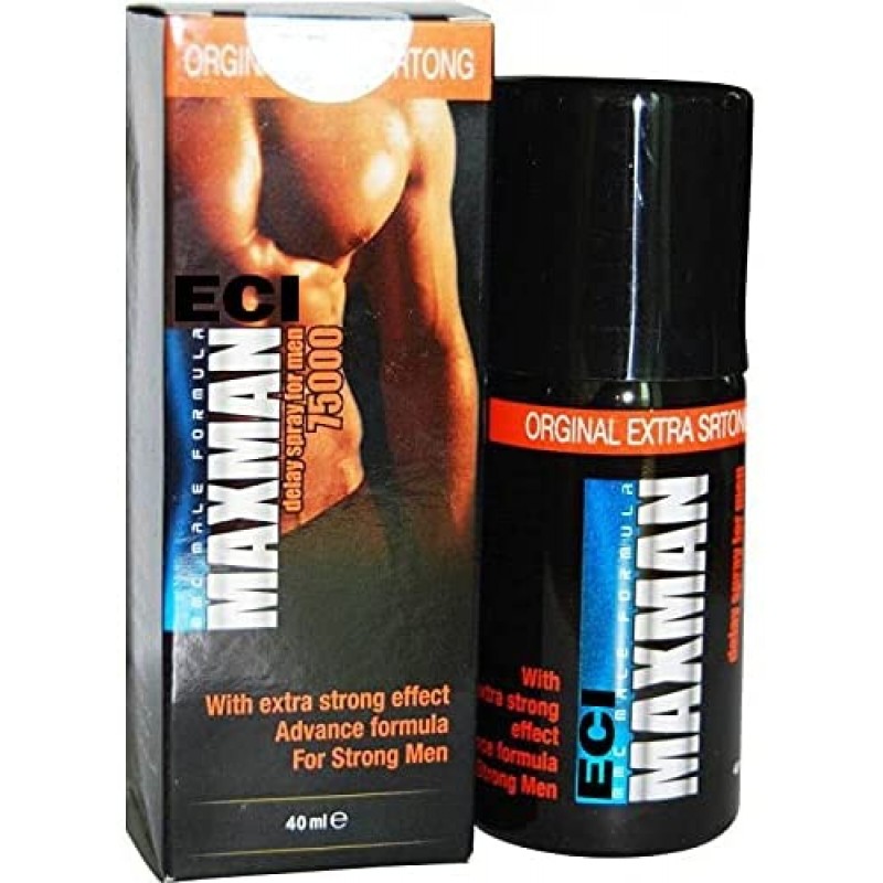 ECI Maxman 75000 Delay Spray for Men, King Size Super  Spray Bottle 45ml