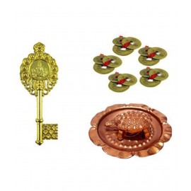 feng Shui Set of 15 Lucky Coins Copper Tortoise in Plate and kuber kunji for Wealth, Health and Achievement Combo of 3 feng Shui Set of 15 Lucky Coins Copper Tortoise in Plate and kuber kunji for Wealth, Health and Achievement Combo of 3