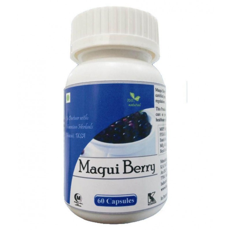 hawaiian herbal Maqui Berry Capsules - (Buy 1 Get Same Drops Free) 500 mg Vitamins Capsule