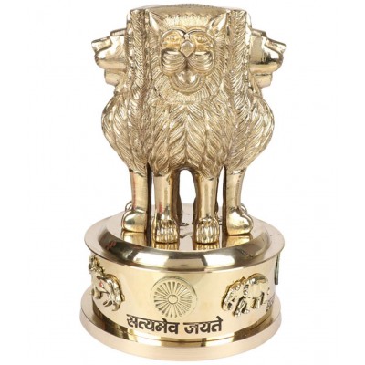 indian art valley Gold Brass Figurines - Pack of 1