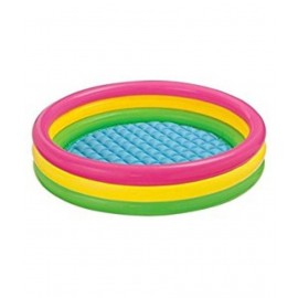 jk int Intex Baby Tub Kids Swimming Pool Inflatable 4 feet 45*10 Relax your child Bath Toy  (Multicolor)