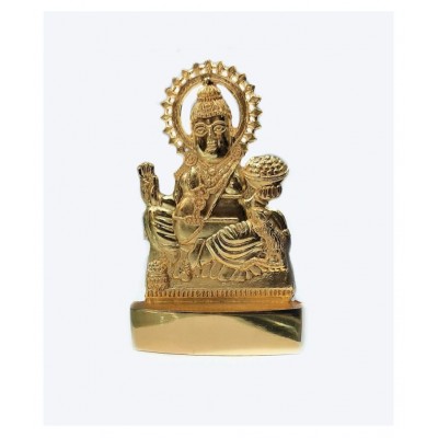 kuber ji brass idol in 5 inch size gold plated