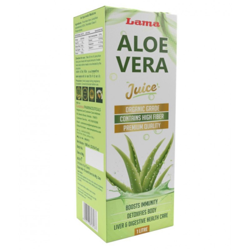 lama Aloe Vera Juice Liquid 1000 ml Pack Of 2