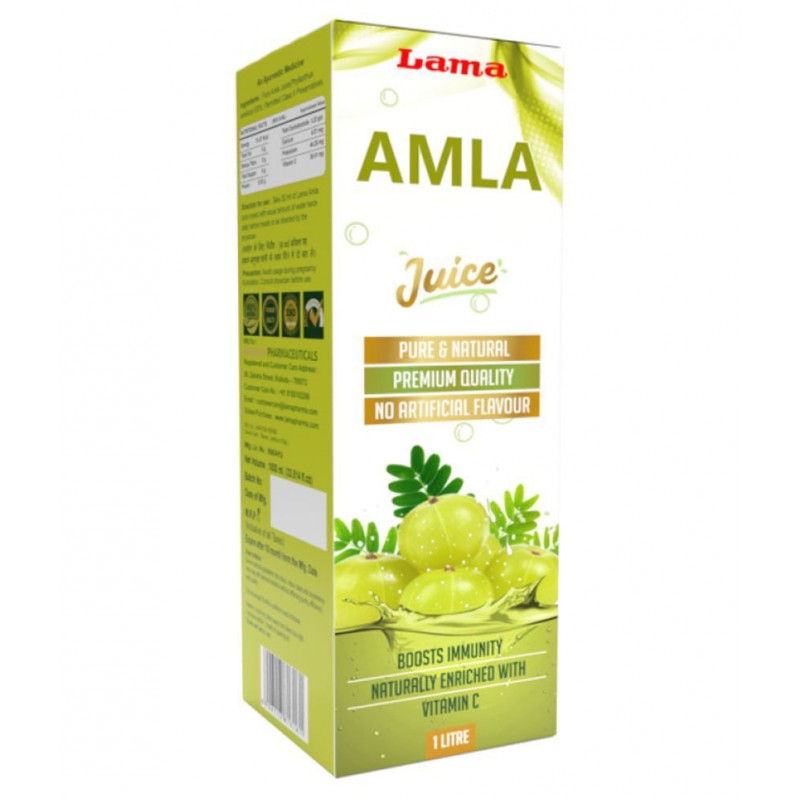 lama Amla Juice Liquid 1000 ml Pack Of 2