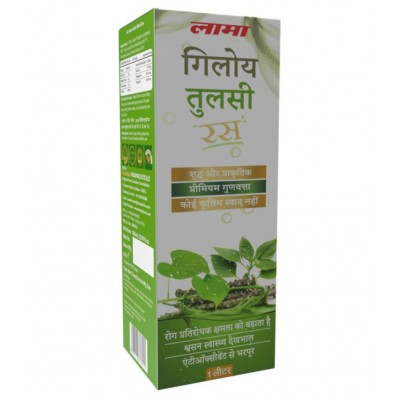 lama Giloy Tulsi Juice Liquid 1000 ml Pack Of 2