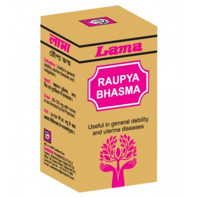 lama Raupya (Silver / Chandi) Bhasma Powder 2500 mg Pack Of 1