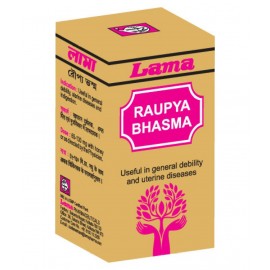 lama Raupya (Silver / Chandi) Bhasma Powder 2500 mg Pack Of 1
