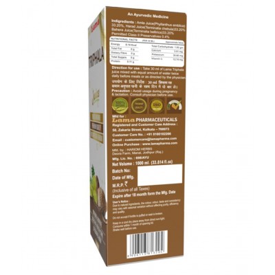 lama Triphala juice Liquid 1000 ml Pack Of 2