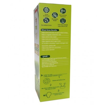 lama Wheat Grass Juice Liquid 500 ml Pack Of 2