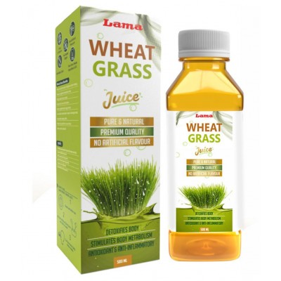 lama Wheat Grass Juice Liquid 500 ml Pack Of 2
