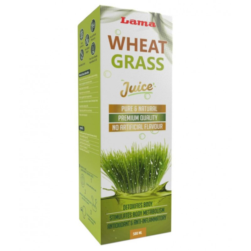 lama Wheat Grass Juice Liquid 500 ml Pack Of 2