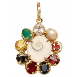 lotus rise Navratna-Navratan-Pendant-With-Gomti