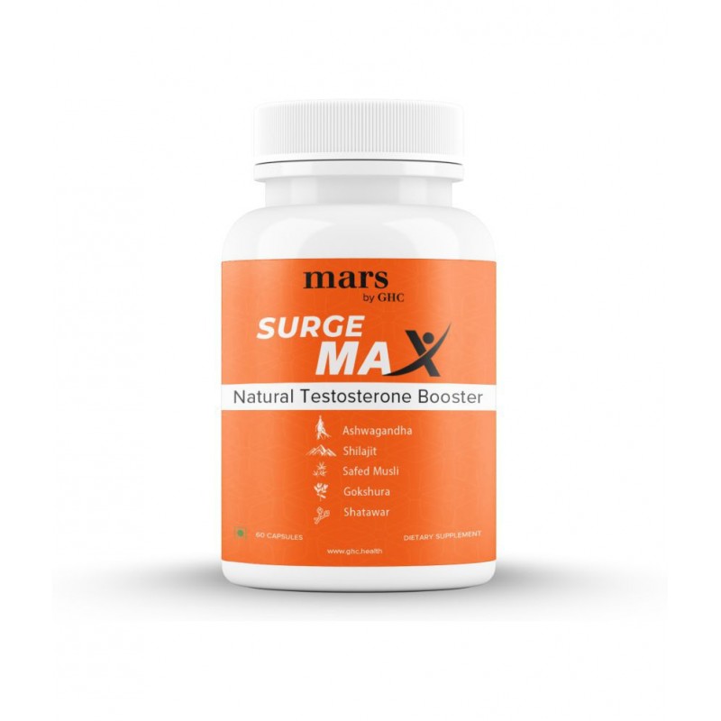 mars by GHC Surge Max, Shilajit (60 Capsules - Pack of 1) | Immunity Booster & Stamina Booster For Men, Reduces Stress and Anxiety | Powered With Safed Musli & Gokshura | 100% Vegan mars by GHC Surge Max, Shilajit (60 Capsules - Pack of 1) | Immunity Booster & Stamina Booster For Men, Reduces Stress and Anxiety | Powered With Safed Musli & Gokshura | 100% Vegan